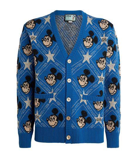 gucci blue mickey cardigan|gucci cardigan sale.